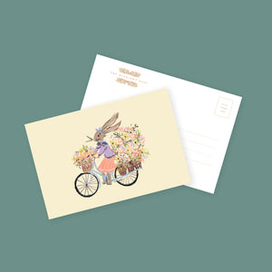 Flower Delivery Yellow | Single Postcard