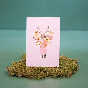 Flower Delivery Pink | Single Postcard